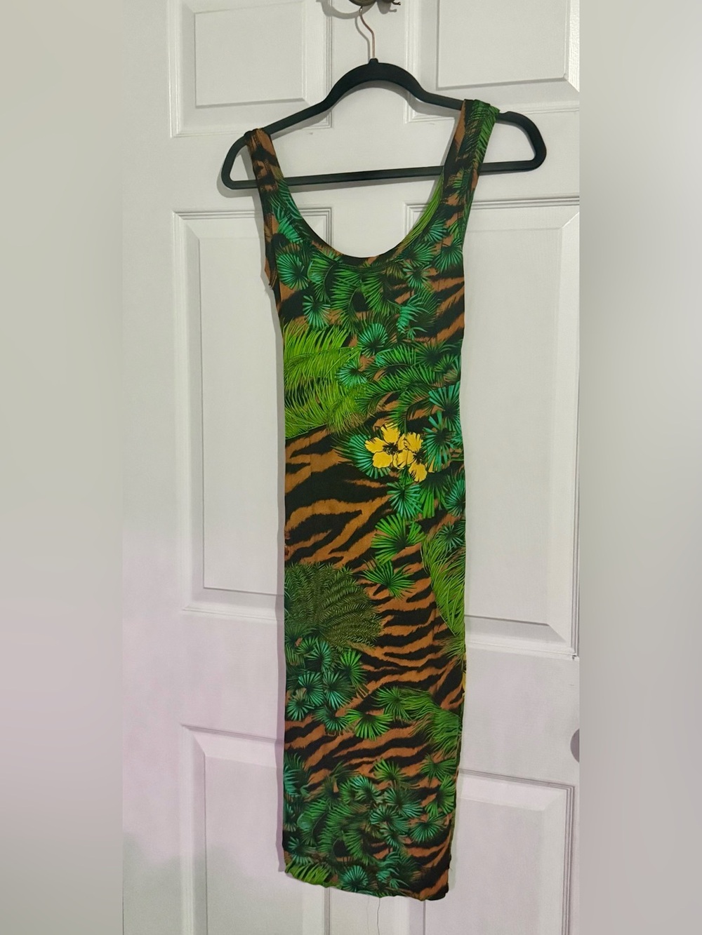 Versace Jeans Couture Tropical Tiger Print Dress - Picture 2 of 4